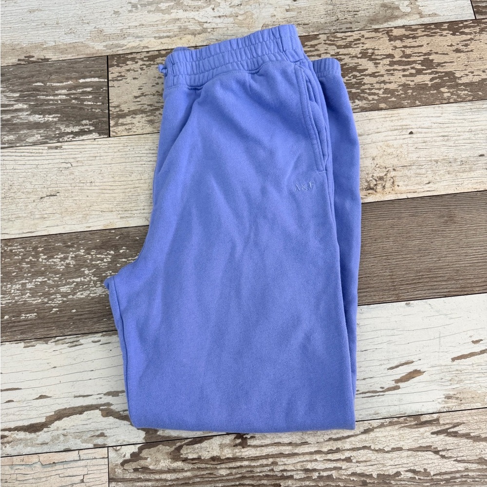 Abercrombie Kids A&F logo Blue Sweatpants size 15/16